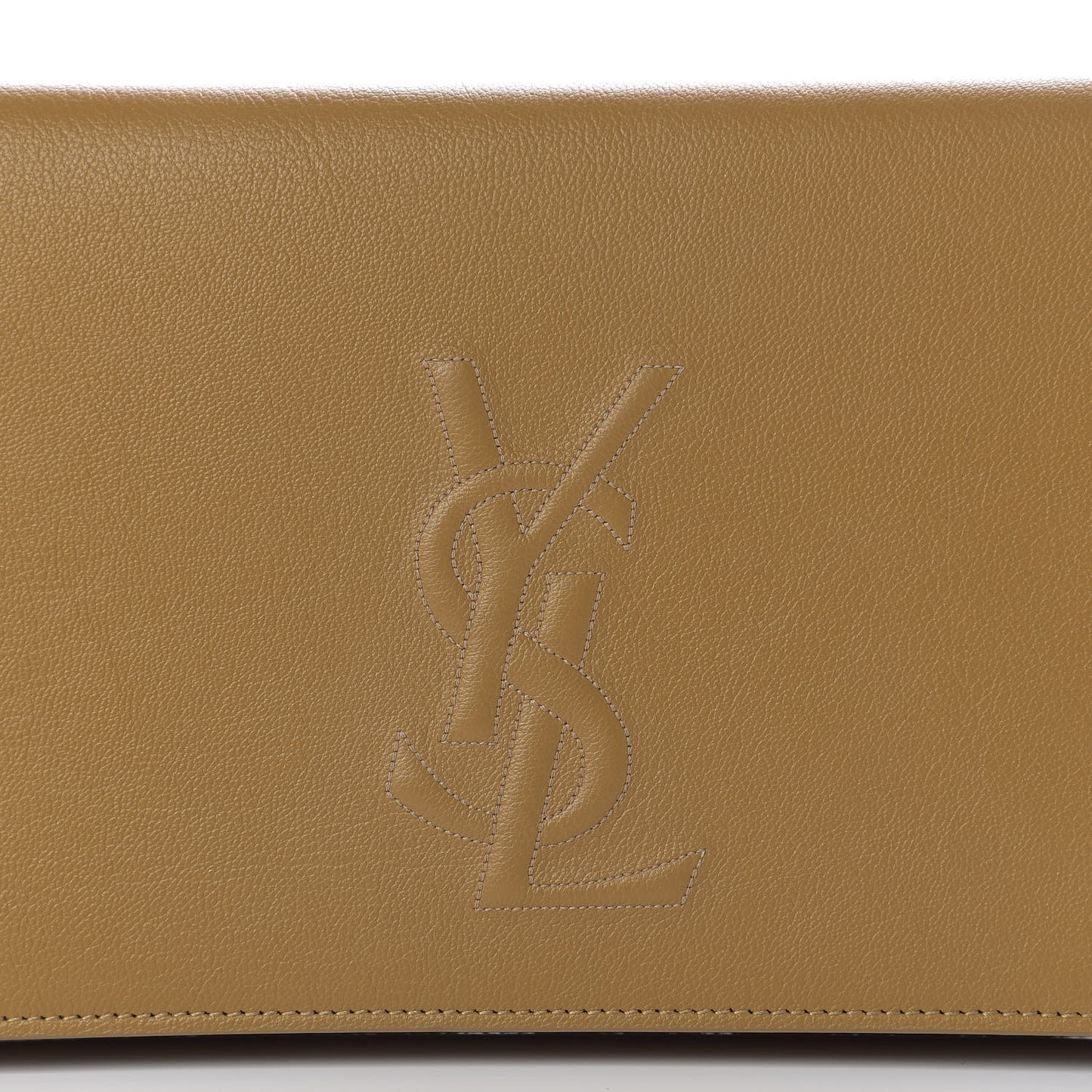 Calfskin Monogram Large Belle De Jour Clutch Beige