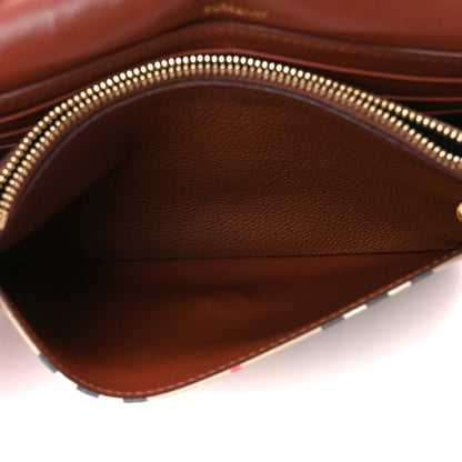 Burberry Grainy Calfskin Vintage Check Hampshire Crossbody Archive Beige Tan 7 of 11