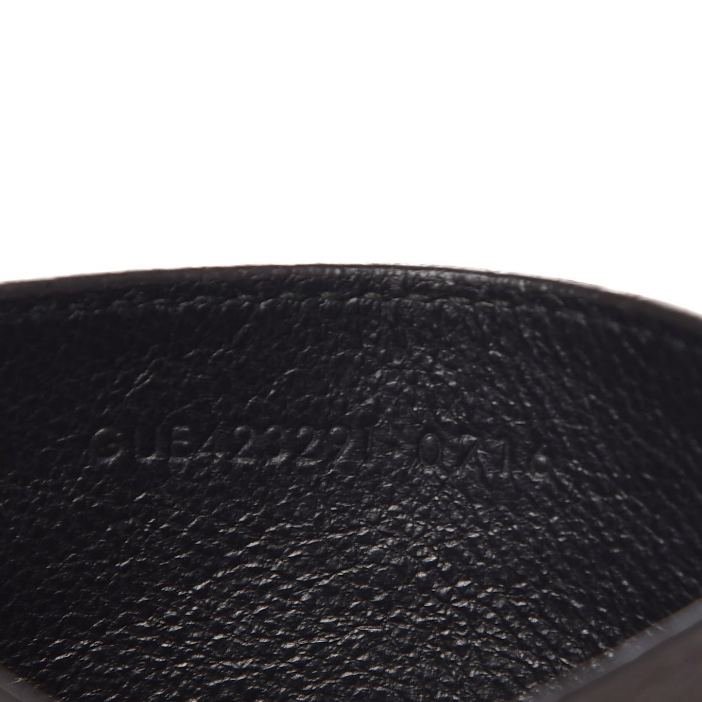 Grain De Poudre Matelasse Chevron Monogram Card Case Coal