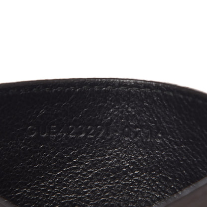 Saint Laurent Grain De Poudre Matelasse Chevron Monogram Card Case Coal 7 of 8