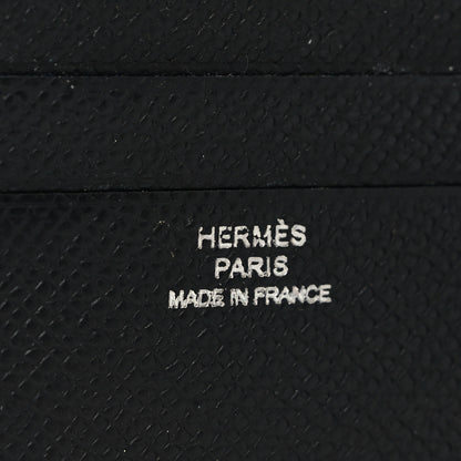 Hermes Epsom Citizen Twill Compact Wallet Black 6 of 7
