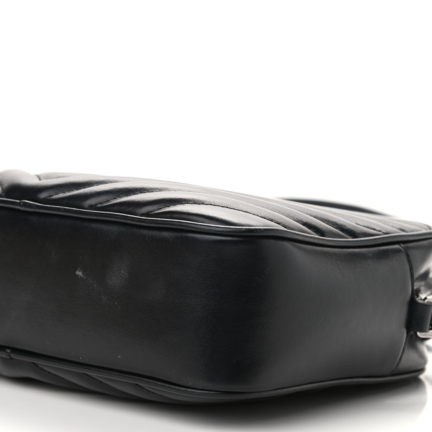 Saint Laurent Calfskin Matelasse Monogram Lou Camera Bag Black 8 of 10
