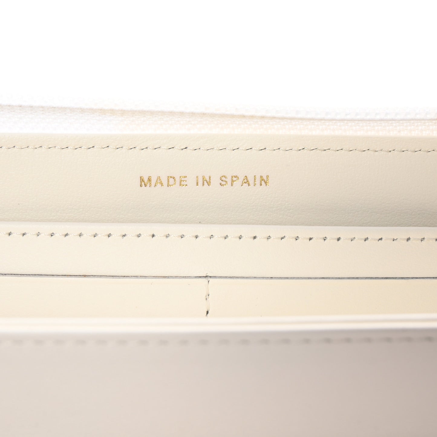 Caviar Quilted Boy Long Zip Around Wallet White
