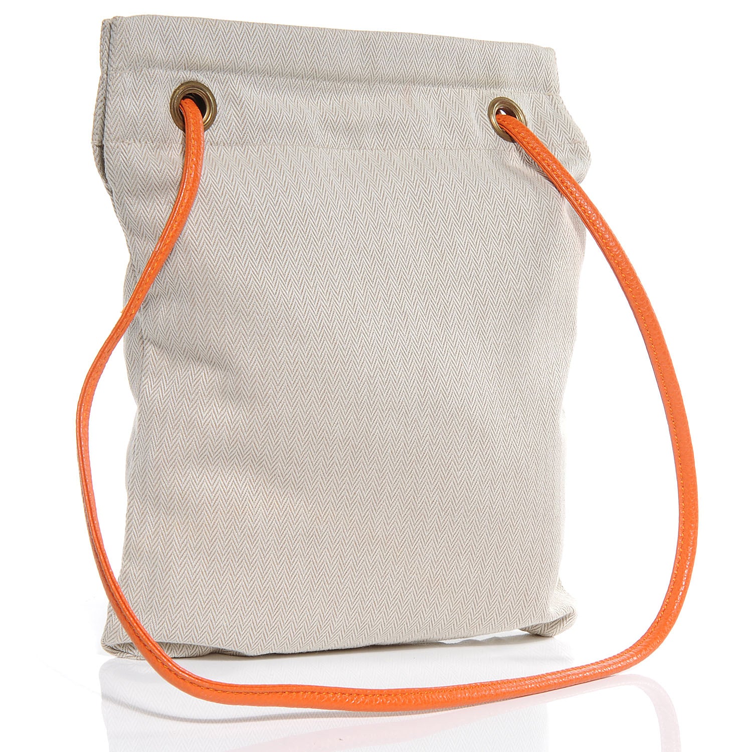 Hermes Cotton Aline Small Shoulder Bag Orange 3 of 7