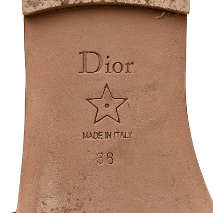 Christian Dior Canvas Embroidered Dior In Lights Dway Mules Slide Sandals 38 Multicolor 8 of 12