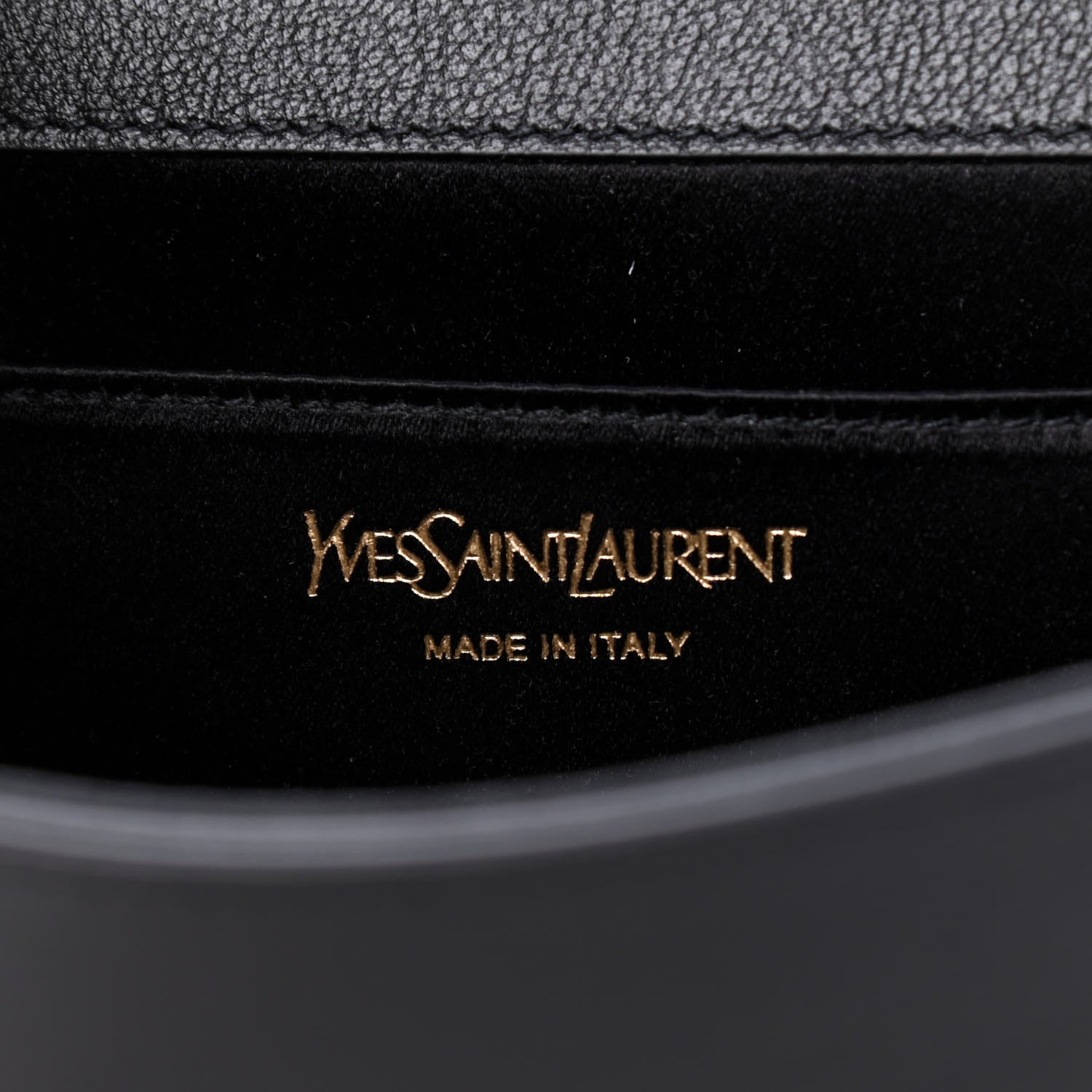 Saint Laurent Calfskin Monogram Large Belle De Jour Clutch Black 6 of 8