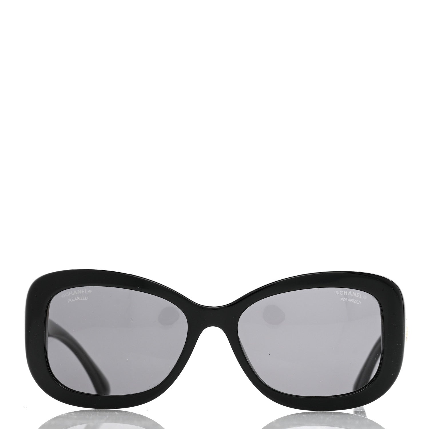 Chanel Acetate Oval CC Sunglasses 5468-B Black 2 of 10