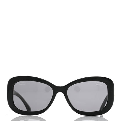 Chanel Acetate Oval CC Sunglasses 5468-B Black 2 of 10