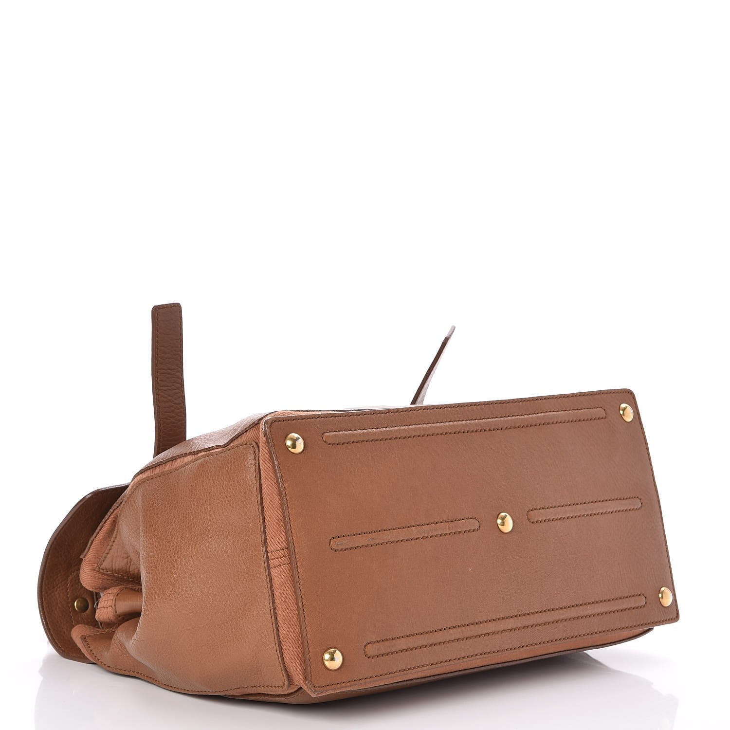 Saint Laurent Calfskin Canvas Medium Muse Two Brown 4 of 12