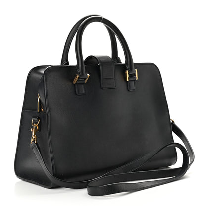 Saint Laurent Smooth Calfskin Small Monogram Cabas Black 3 of 10