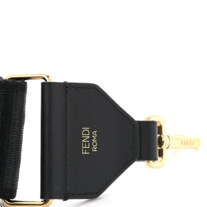 Fendi Ribbon Vitello Seta FF 1974 Adjustable Strap You Black 3 of 4