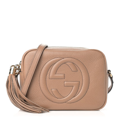 Gucci Pebbled Calfskin Small Soho Disco Bag Camelia 1 of 10