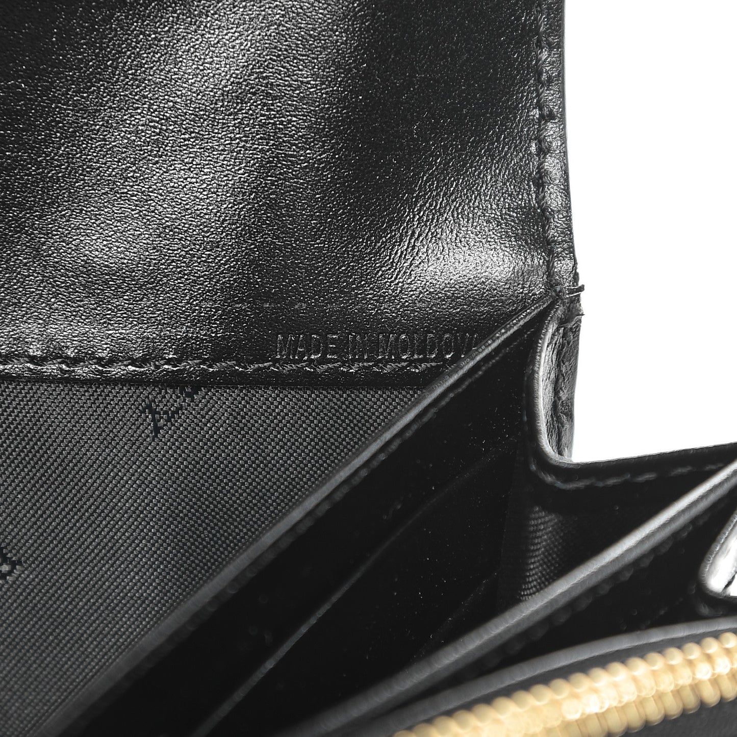 Signature Grain Calfskin Check Embossed Porter Continental Wallet Black