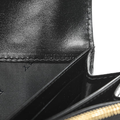 Burberry Signature Grain Calfskin Check Embossed Porter Continental Wallet Black 7 of 8
