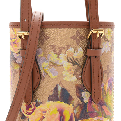 Louis Vuitton Metallic Monogram LV Garden Nano Bucket Bag Gold 8 of 10