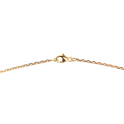 Hermes Lacquered Gold Mini Pop H Pendant Necklace Orange 4 of 6