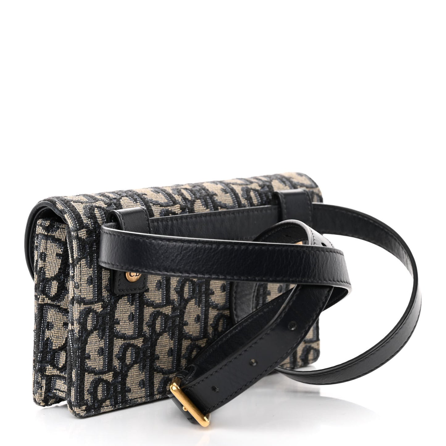 Oblique Saddle Belt Bag Blue