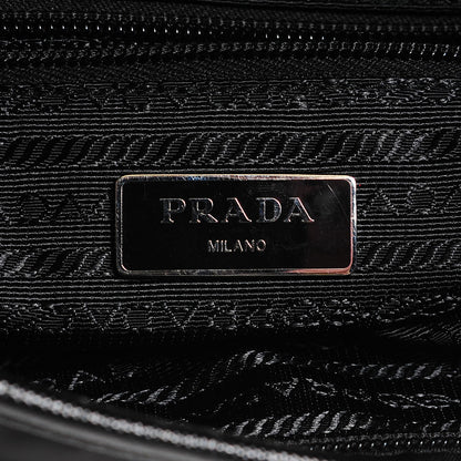 Prada Tessuto Nylon Saffiano Flat Messenger Bag Black 16 of 18