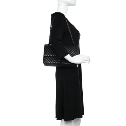 Chanel Aged Calfskin Chevron Quilted 2.55 Reissue 226 So Black 2 of 11