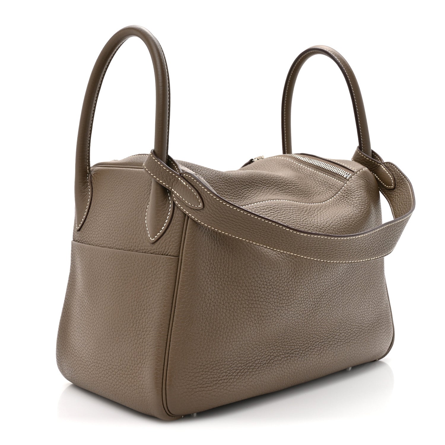 Hermes Taurillon Clemence Lindy 30 Etoupe 3 of 11