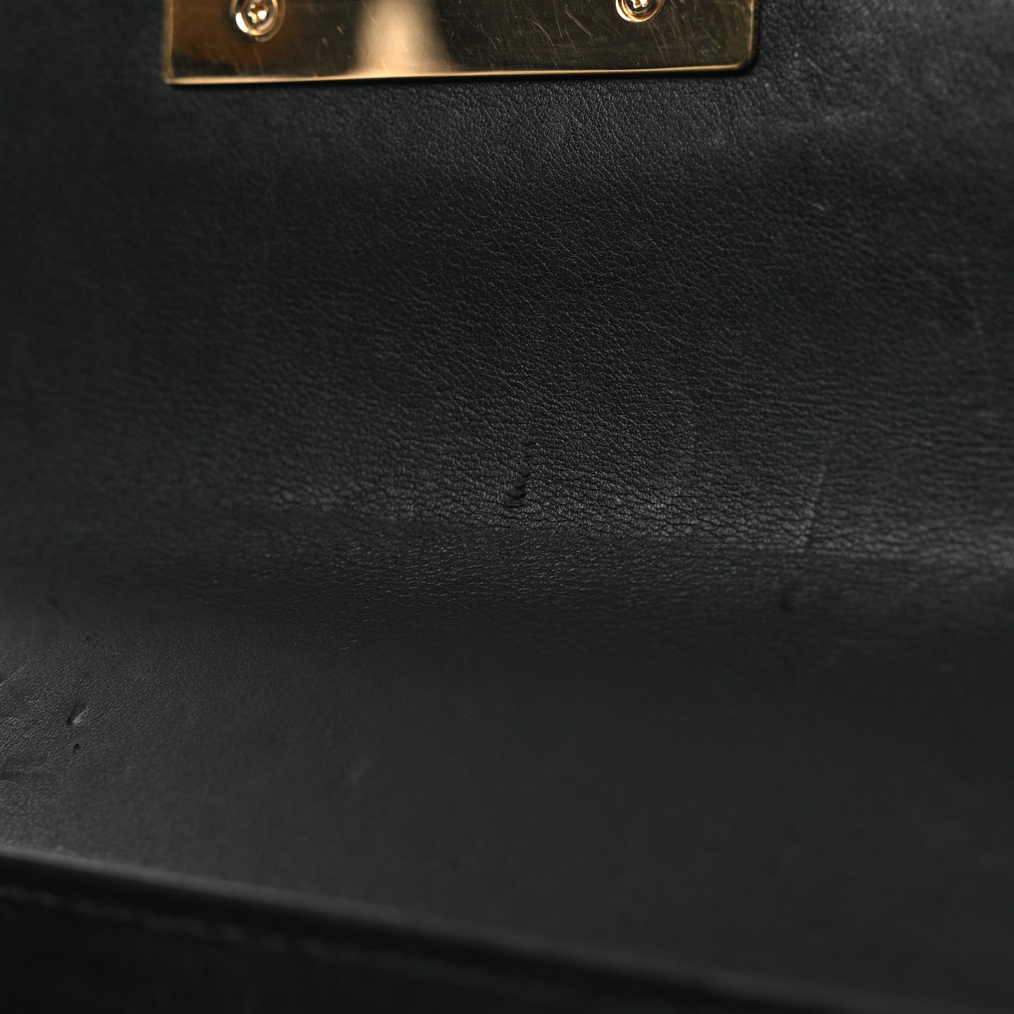GG Supreme Monogram Calfskin Small Padlock Shoulder Bag Beige Black Cuir