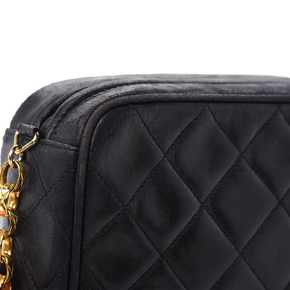 Chanel Lambskin Quilted Tassel Camera Case Black 16 of 17