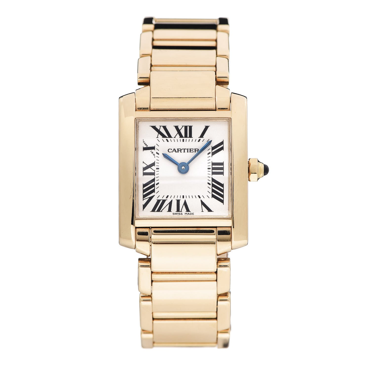 Cartier 18K Yellow Gold 20mm Tank Francaise Quartz Watch 1 of 5