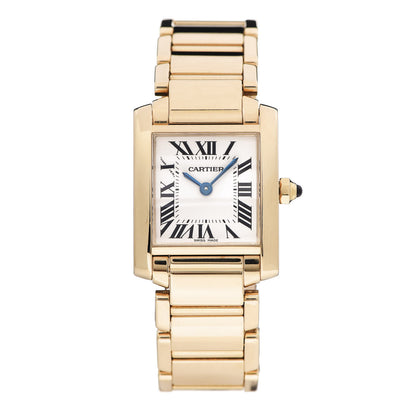 Cartier 18K Yellow Gold 20mm Tank Francaise Quartz Watch 1 of 5