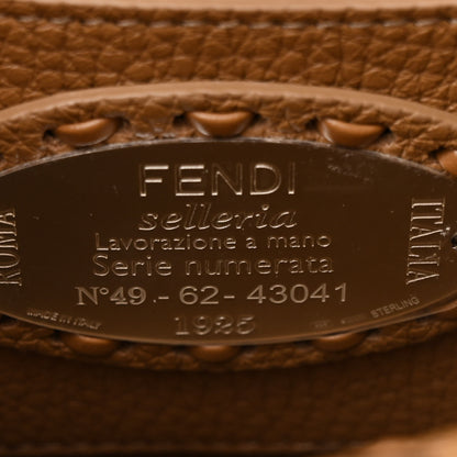 Fendi Cuoio Romano Selleria Mini Peekaboo I SEE U Iconic Satchel Cammello 7 of 13