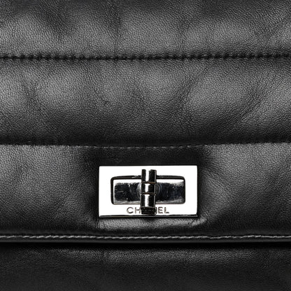 Chanel Lambskin Horizontal Quilt Jumbo Mademoiselle Flap Black 5 of 5