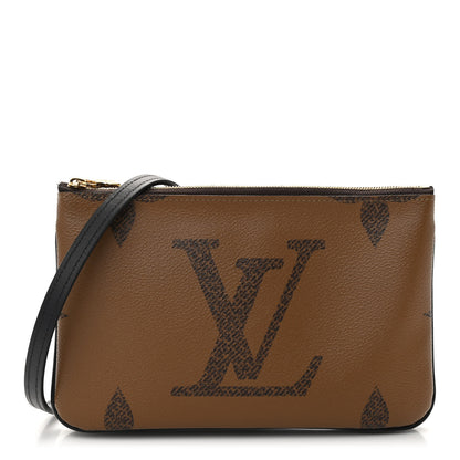 Louis Vuitton Reverse Monogram Giant Double Zip Pochette 1 of 11