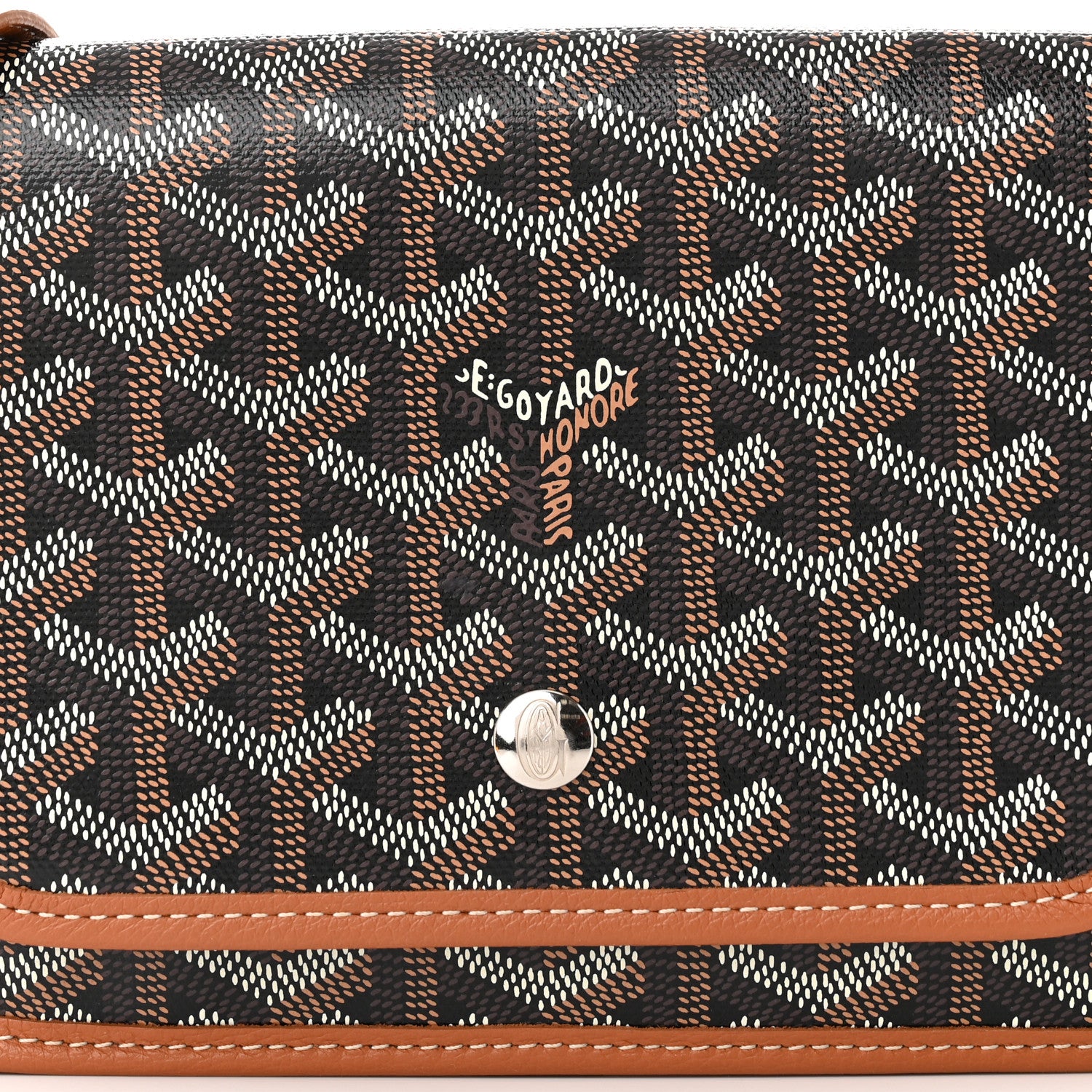 Goyard Goyardine Plumet Wallet Clutch Black Gold 8 of 10