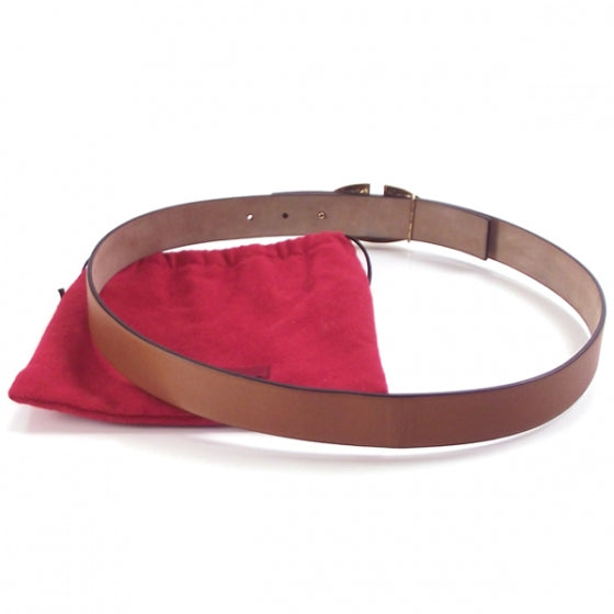 Valentino Garavani Leather Crystal V Logo Belt 3 of 8