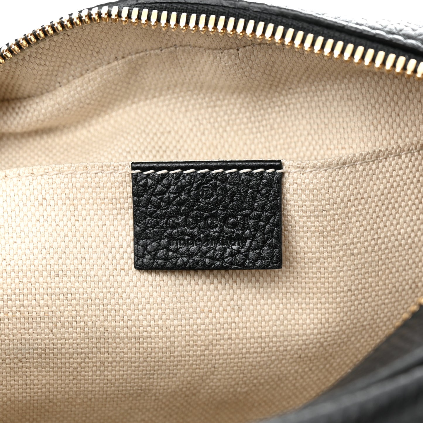 Pebbled Calfskin Small Soho Disco Bag Black