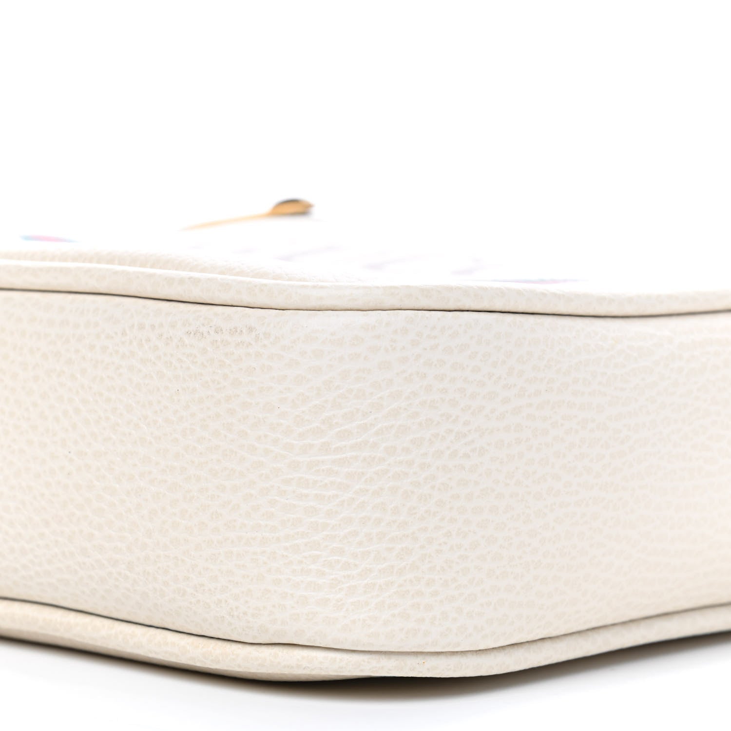 Gucci Grained Calfskin Logo Messenger Bag White 8 of 8