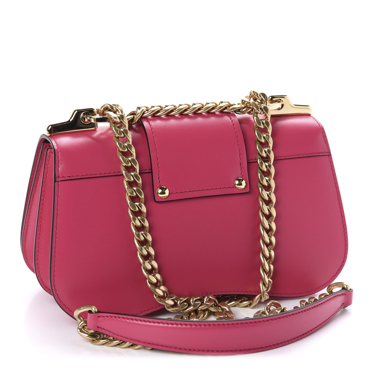 Prada City Calfskin Sidonie Small Chain Crossbody Bag Magenta 3 of 9