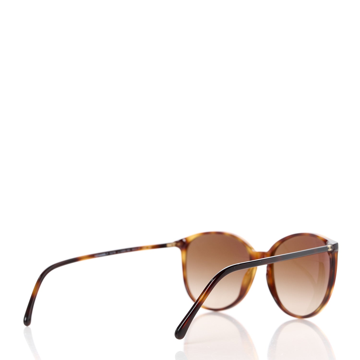 Chanel Acetate Round Sunglasses 5278 Tortoise 4 of 8