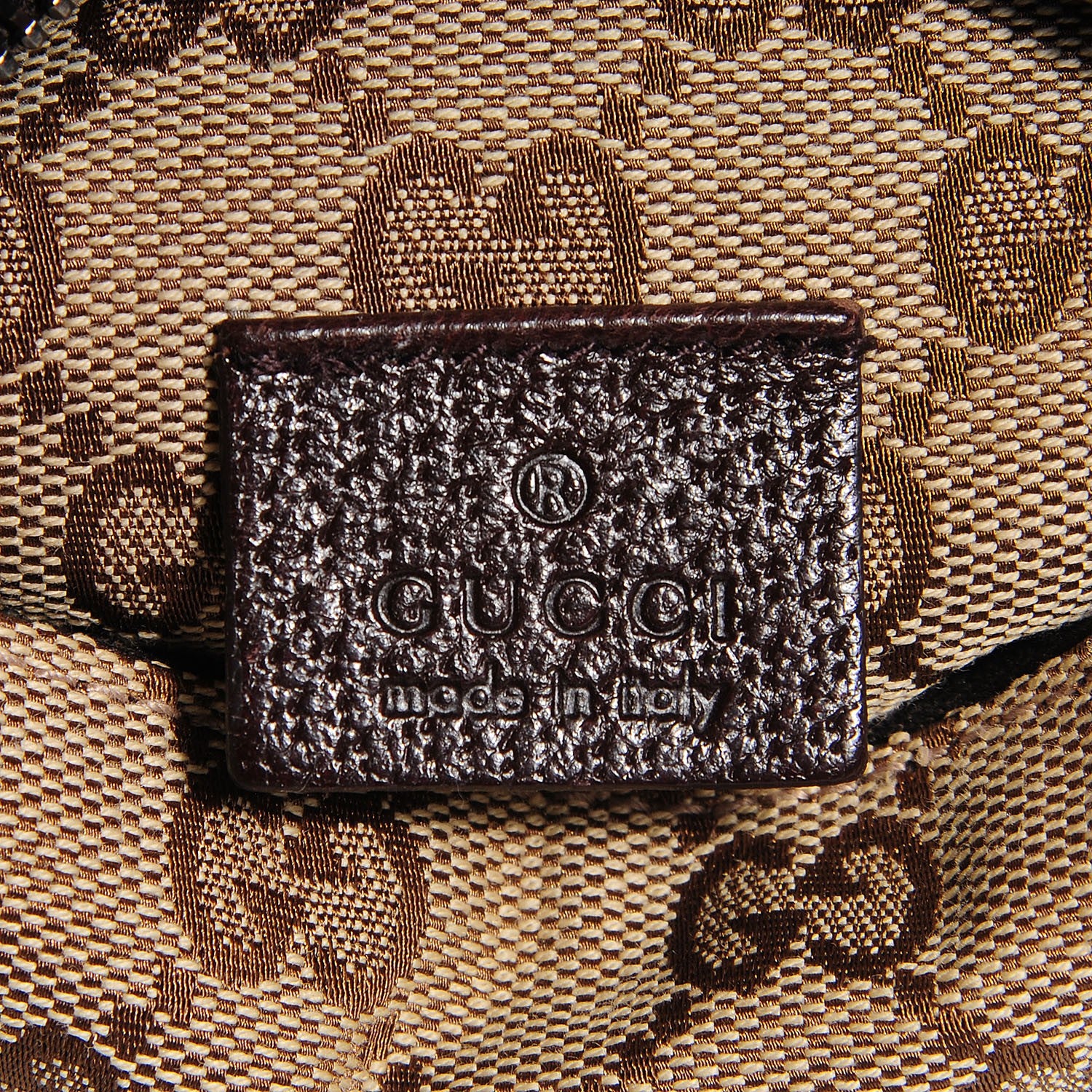 Gucci GG Monogram Web Double Pocket Belt Bag Dark Brown 7 of 8