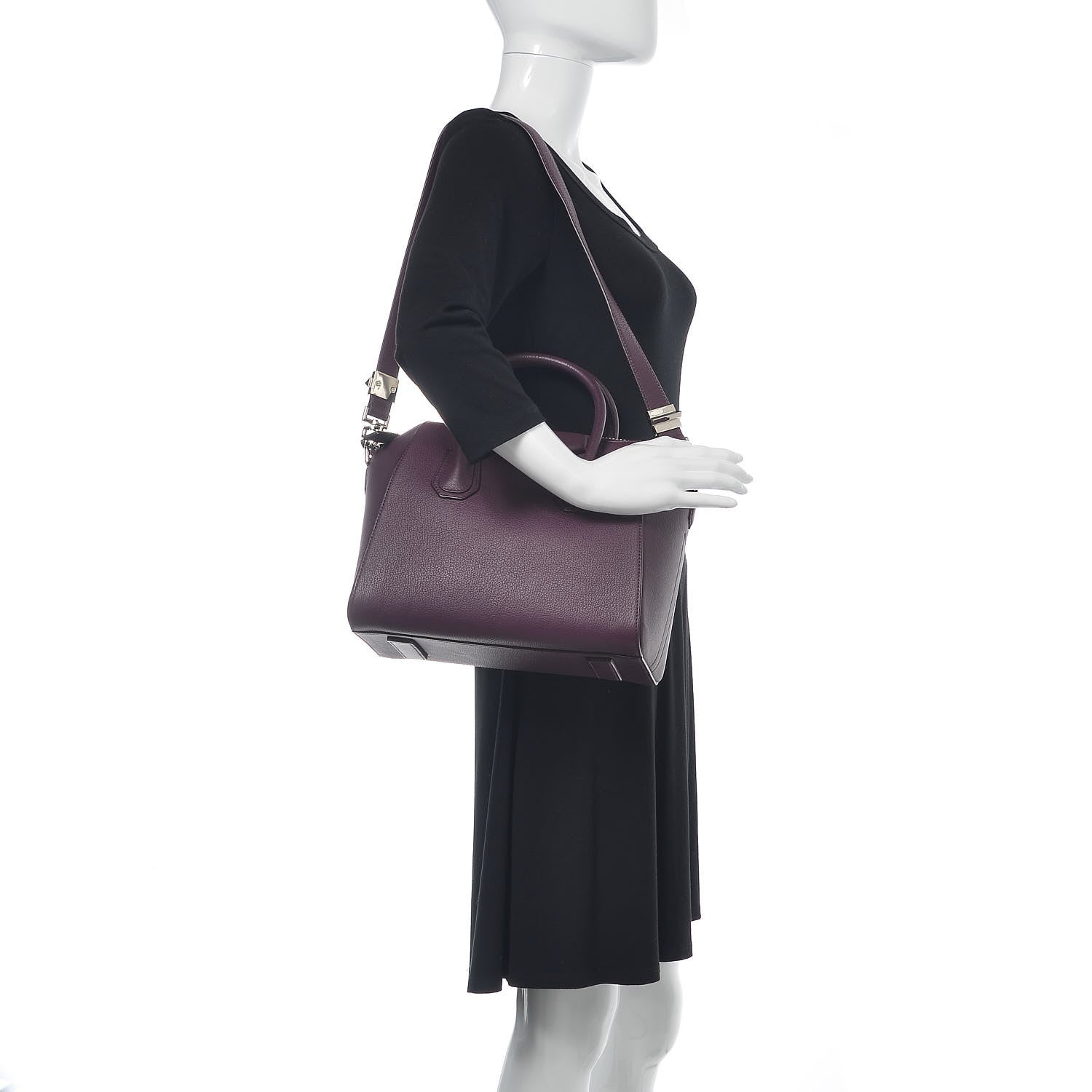Givenchy Sugar Goatskin Small Antigona Dark Purple 2 of 11