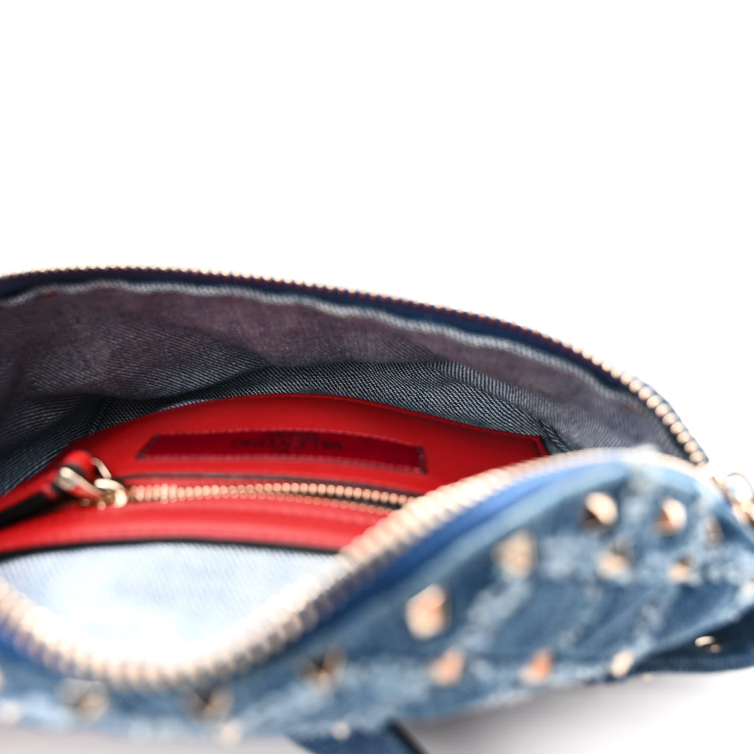 Valentino Garavani Denim Rockstud Spike Belt Bag Denim 5 of 9