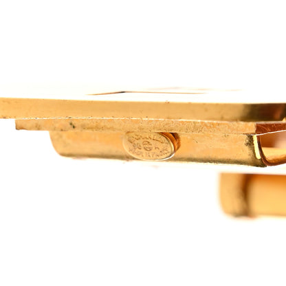 Chanel Lambskin Chain Logo Belt Black Gold 4 of 5