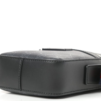 Gucci GG Supreme Monogram Appia Calfskin Web Small Camera Messenger Bag Grey 9 of 10