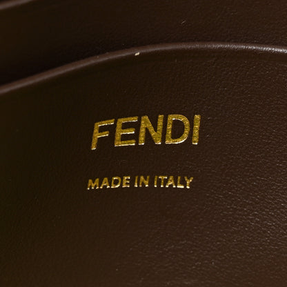 Fendi Sequin Paillettes Vitello Grace Karung Effect FF Mini Baguette Ginepro 6 of 11