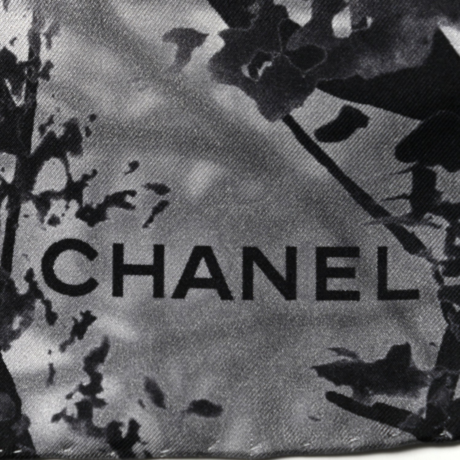 Chanel Silk CC Square Scarf Black 2 of 3