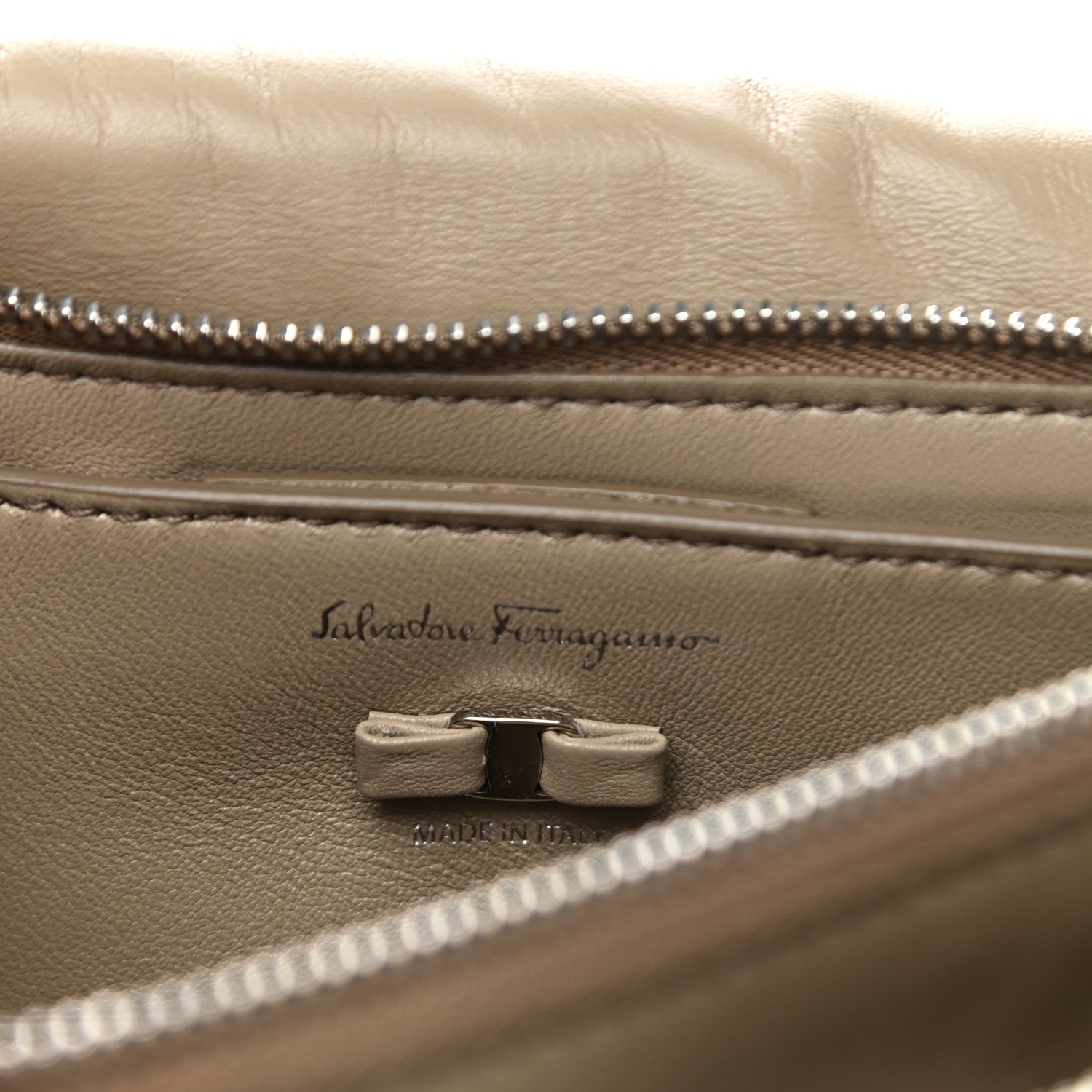 Salvatore Ferragamo Calfskin Small Viva Bow Shoulder Bag Bay Leaf 7 of 11