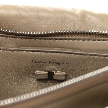 Salvatore Ferragamo Calfskin Small Viva Bow Shoulder Bag Bay Leaf 7 of 11