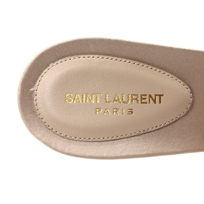 Saint Laurent Faux Fur La 16 Mule Sandals 40 Light Beige 7 of 7