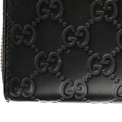 Gucci Guccissima GG Pierce Zip Around Wallet Black 10 of 11