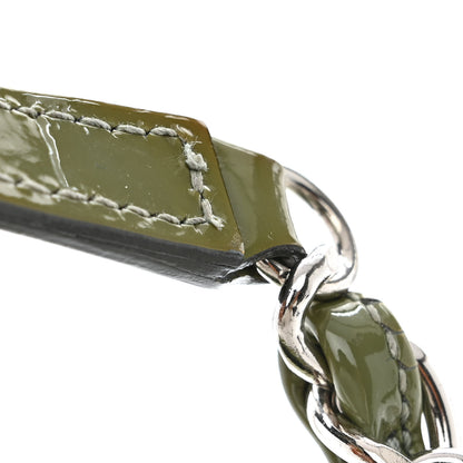 Chanel Patent Quilted Medium Just Mademoiselle Green 12 of 12