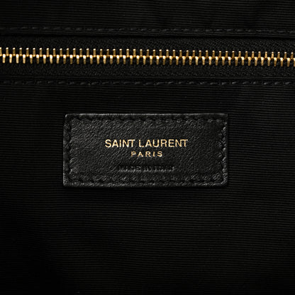 Saint Laurent Lambskin Quilted Maxi Icare Shopping Tote Black 7 of 11